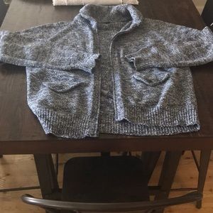 J. Crew waffle knit zip cardigan